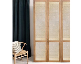 Custom size Rattan Closet Door, Cane Webbing Cabinet Door, Made to Order