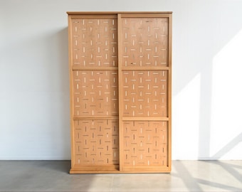 Custom Size and Pattern Wooden Sliding or folding Closet Door, Privacy Screen Room Divider