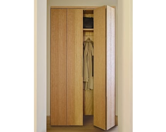 Custom Size Minimalist Cabinet Door with Folding (bi-fold) and Sliding Options, Made to Order