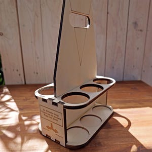 Cologne &quot;Handbag&quot;, bottle carrier for 0.33 liter bottles, personalizable