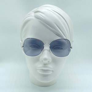 Safilo Elasta Oriana 80s vintage silver unique cat eye sunglasses women frames NOS  frame italy