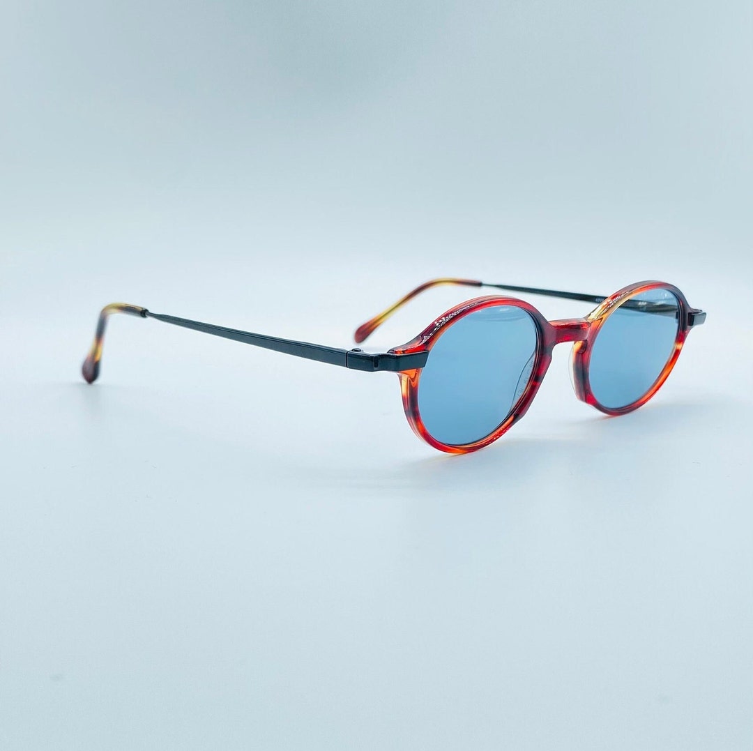 4765 Color:red Zeiss 4765 8300 80s Vintage Micro Slim Red Oval Unique Sunglasses ...