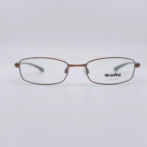 Bolle Orsay 70244 . 90s . Vintage Slim Rectangle Unique Eyeglasses , Women & Men Frames, NOS