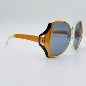 Vintage YSL Cat Eye Sunglasses: 70s Oversized Frames, NOS