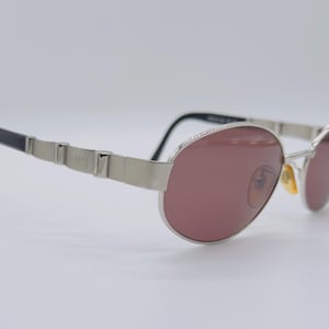 Fendi SL 7129 , 90s , vintage silver oval sunglasses , men & women frames , NOS