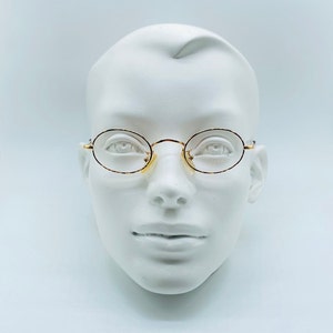 Yanks Mod 267 90s Vintage Micro Slim Gold Unique Eyewear Womens & Mens Frame NOS