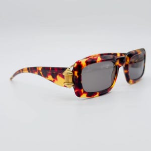 Gianfranco Ferre 274/S , 80s ,Vintage tortoise and gold detail , small square rare sunglasses , women & men frames , NOS