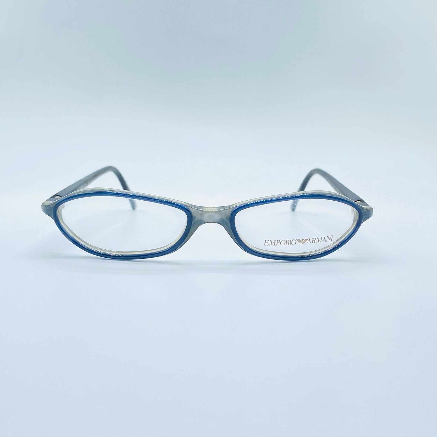 Emporio Armani Mod. 624 425 / 90s / Vintage Micro Slim Blue Cat