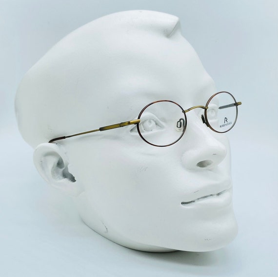 Rodenstock R 4247 C, 90s Vintage Matte Antique Gold and Tortoise 