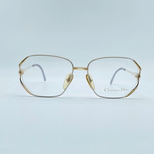 Christian Dior 2425 44,80s,vintage rectangle unique eyeglasses,women frames,NOS,made in austria