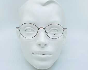 Rodenstock 2443 / 90s / Vintage Oval Unique Titanium Eyeglasses / Women & Men Frames /  NOS  / Made in Japan