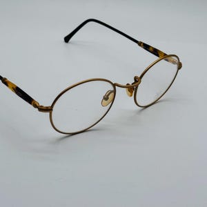 Police Mod. 2170 D 49 , 90s , Vintage Matte Gold , Round Unique Glasses , Women & Men Frames , NOS