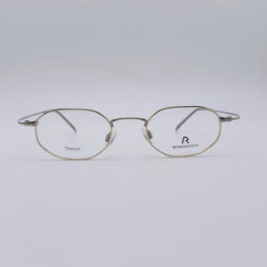 Rodenstock R4273 B , 90s , Vintage Small Hexagon Titanium Unique Eyewear , Men & Women Frames , NOS