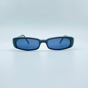 Exess Mod. 3-965 /  90s /  Vintage Slim Rectangle  Unique Sunglasses / Womens & Mens  Frame / NOS / Made İn İtaly
