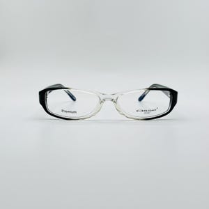 90s Vintage Osse Rectangle Eyeglasses: Slim Metal Frames