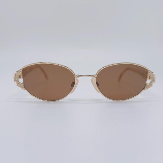 Diva 5077 90s vintage victorian gold cat eye rare sunglasses women  frames NOS