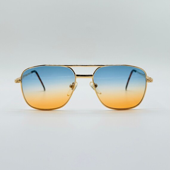 FEIHU Mod 6615 80s Vintage Gold Square Aviator Gafas de sol unicas Lentes tintadas Marcos para mujeres y hombres Hechos en Corea Etsy Espana