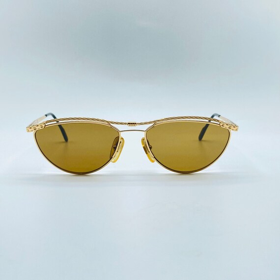 Buy Tiffany Lunettes T 135 Cat Eye 23K Gold Plated 90s Unique 