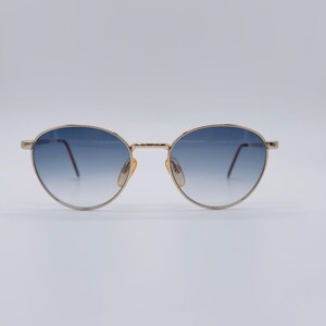 Lüxottica Mod. 1001 , 90s , vintage gold titanium-p , round sunglasses , women & men frames , NOS