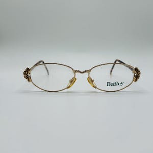 Bailey Mod. 6502B  / 90s / Vintage Gold And Tortoise Cat Eye Unique Eyeglasses / Womens & Mens Frame / NOS / Made İn France