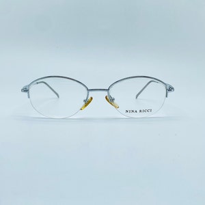Nina Ricci  NR 2121 D 001 / 90s / Vintage  Half Rim Oval Unique Eywear / Womens & Mens Frame / NOS / Made İn France