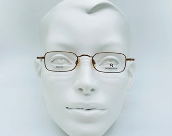Rodenstock mod R 4551  / 90s / vintage micro slim ultralight titanium rectangle  unique eyeglasses / made in germany / NOS