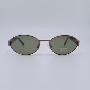 Vintage Gianni Versace Sunglasses: Oval Medusa Logo, Made in Italy (NOS)