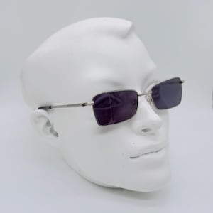 Lord 7094 2 , 90s , Vintage Silver Square Unique Sunglasses , Men & Women Frames , NOS