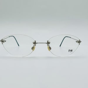DR hi-tech VDR03, lunettes de vue oeil de chat vintage uniques sans monture, NOS, montures pour femmes et hommes, fabriquées en TALY