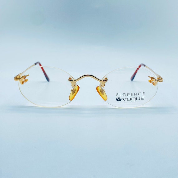 Florence Vogue VO 3118/B ORO Rimless Oval 90s Gold