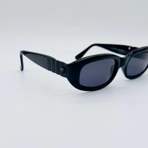 Vintage Gianni Versace Sunglasses: Black Medusa Logo, 90s NOS