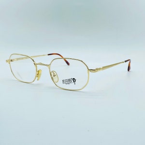 Le Club mod.1005 50 90s,vintage small gold hexagon glasses , men and women frames , NOS