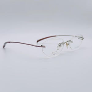 Shıseıdo Mod.SH-2067 , 90s , Vintage Rimless Titanium ,  Cat Eye Unique Glasses , Women Frames , NOS