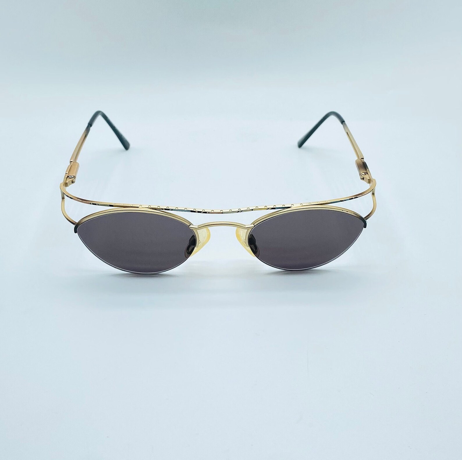 Lunettes Vintage Yabi Spirit Jo Meurer 528 - Monture Multicolore Métal, Démi-monture, Jamais Portées