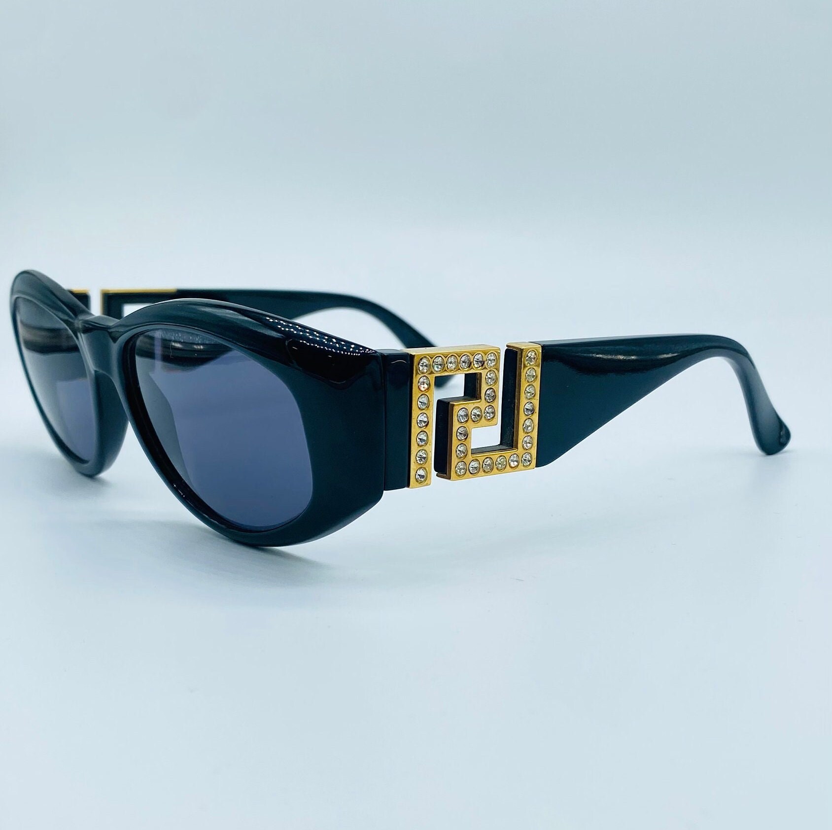 Gianni Versace Mod T24 / 90s / Vintage Unique Cat Eye