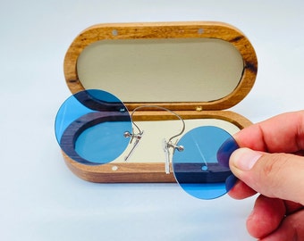 19th Antique Pince - Vintage Circle Unique  Over Nose Sunglasses Womens & Mens Frame NOS