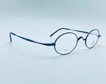 Rodenstock 4219 90s Vintage Small Oval Titanium Unique Eyewear Mens & Womens Frame NOS Made in Japan