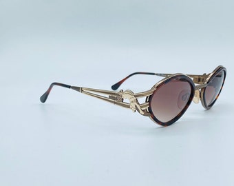 Diva 4071 Col.162 / 90s / Vintage Oval Hexagon Double Rim Unique Sunglasses / Women Frames / New Old Stock / Made İn İtaly