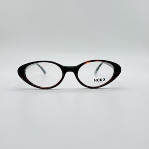 Vintage Tortoise Cat Eye Eyeglasses: 90s Modo Frames, Italy