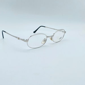 Gianni Versace G 90/ 80s / Vintage Silver Small Oval Silver Eyewear / Classic Medusa Logo on Temples / Womens & Mens Frame / NOS