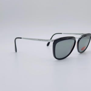 Vintage Chevignon Cat Eye Sunglasses: 90s Black & Silver Frames