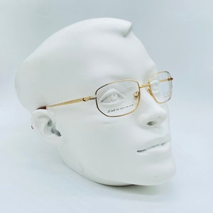 LT Lord 7100 C 06 , 90s, Vintage 22 KT  Gold Plated , Square  Rare Glasses , Women & Men Frames , NOS