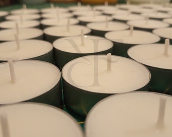 Soy Wax Tealights 10-Pack – Hand-Poured, Unscented, Eco-Friendly Candles