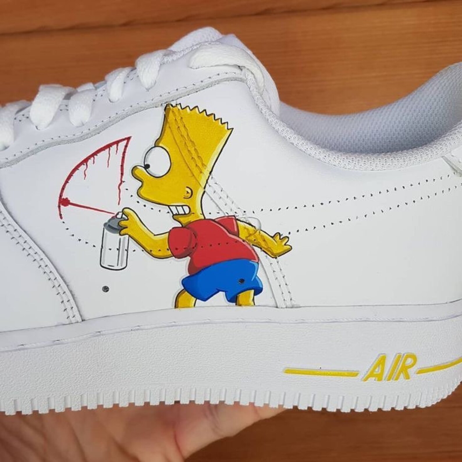 custom simpsons af1