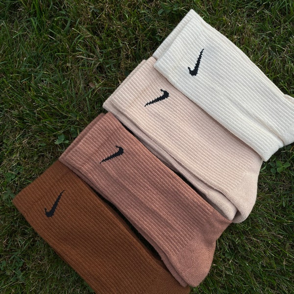 Brown tones  Custom dyed nike socks