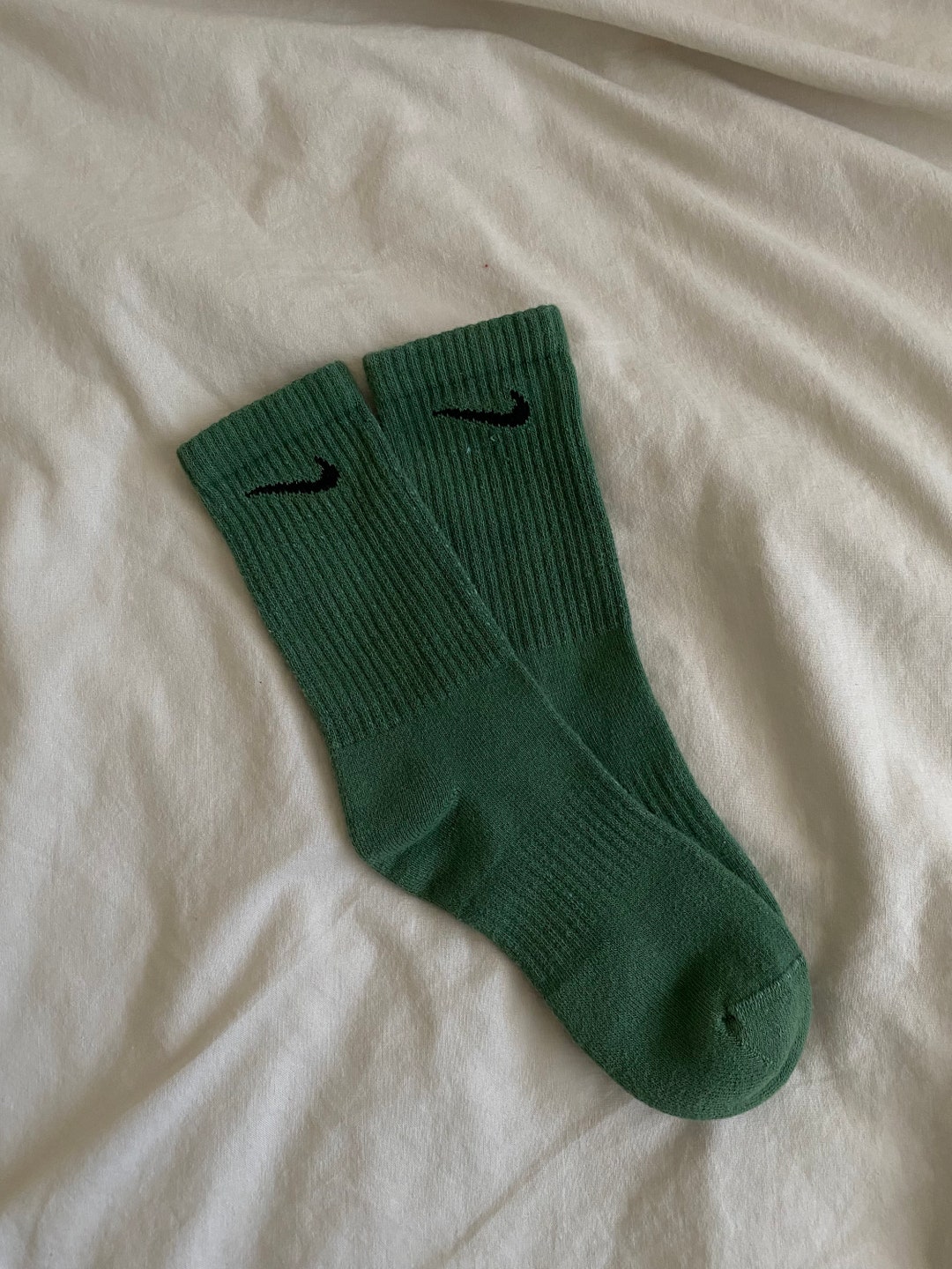 Forest Green Custom Dyed Nike Socks Etsy