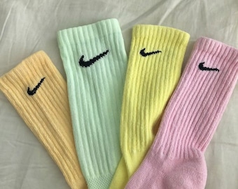 Pastel custom dyed nike socks