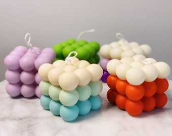 Bubble Cube Candles Large|Home Decor|Handmade Candles|Gift Ideas