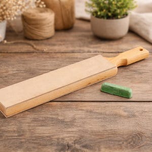 Double-Sided Handmade Leather Sling for Sharpening with Polishing Compound