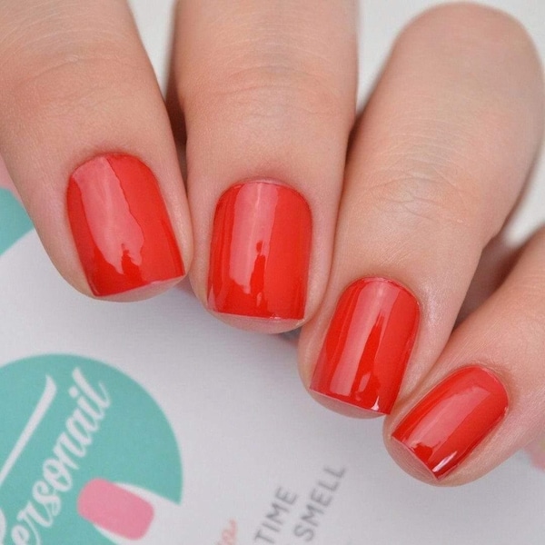 Brilliant Red Nail Polish Wrap